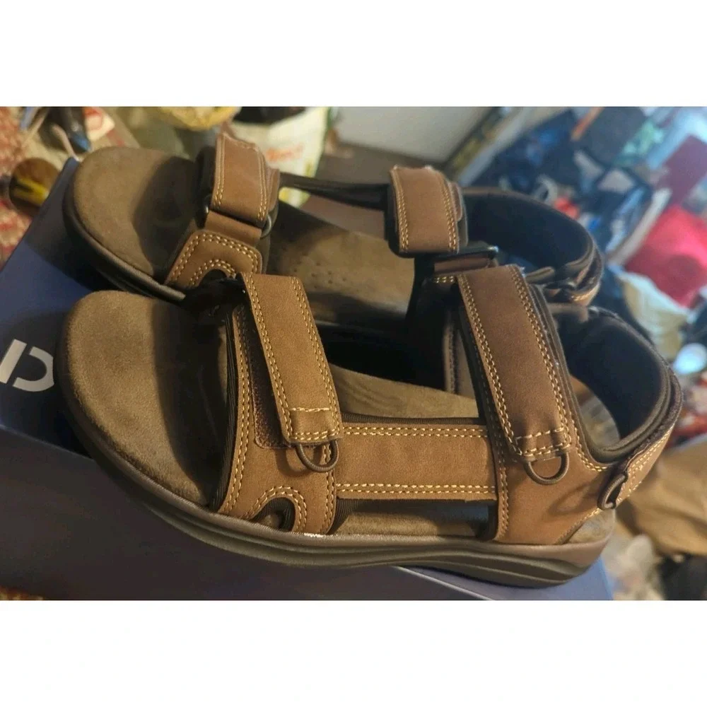 New Dockers Mens Bradburn Outdoor Sport‎ Sandal Shoe Dark Tan 8M